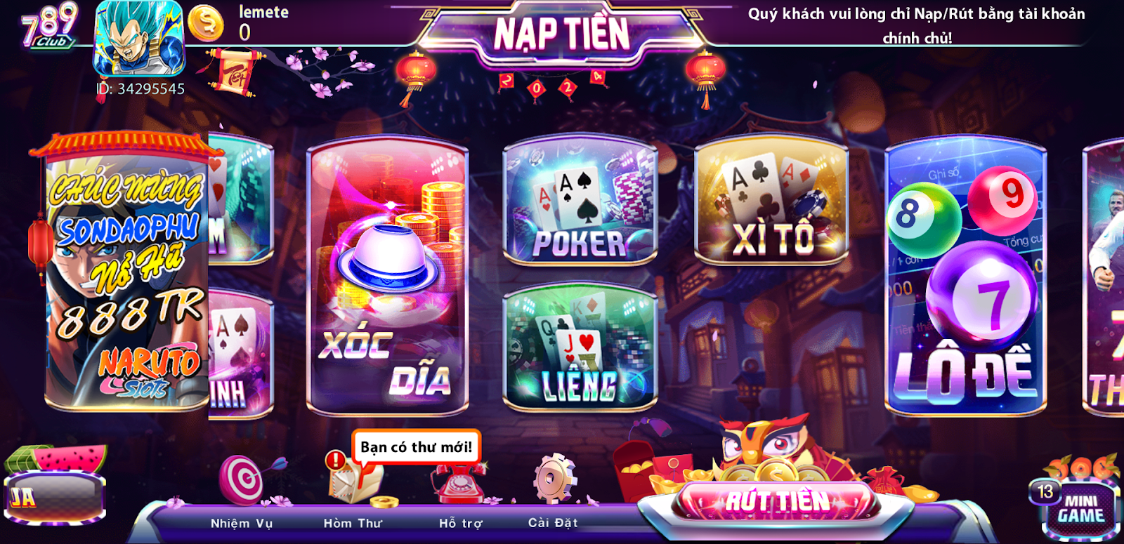 Chơi ngay tại cổng game xanh chín